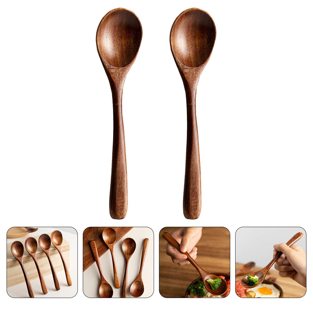 Kitchen Gadgets Japanese - 2 sztuki wyrafinowanych drewnianych łyżek dla