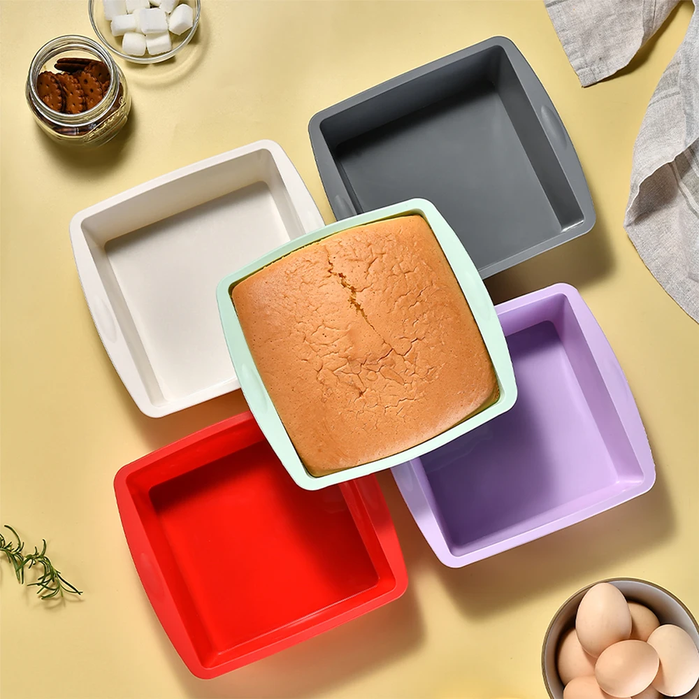 Quality Kitchen Gadgets - 1/4 szt. Silikonowa kwadratowa forma do