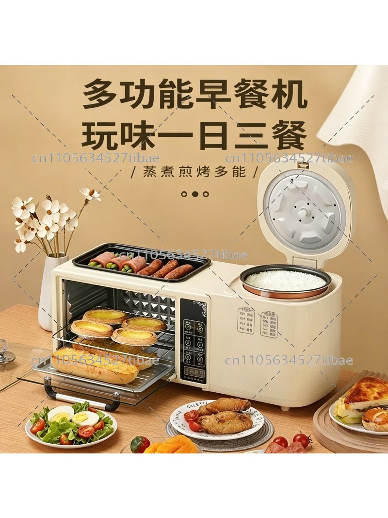 Breakfast Sandwich Maker - Urządzenie śniadaniowe 4 w 1: Elektryczny