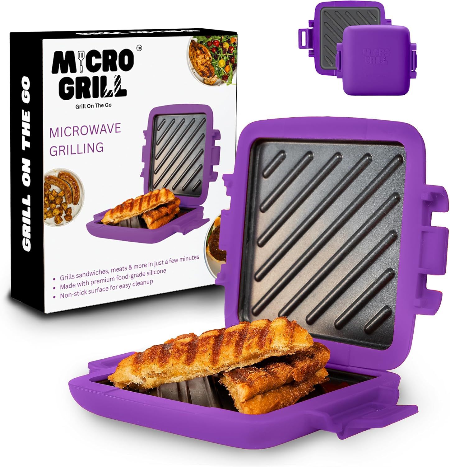 Breakfast Sandwich Maker - Uniwersalny mikrofalowy piekarnik do kanapek, chleba,