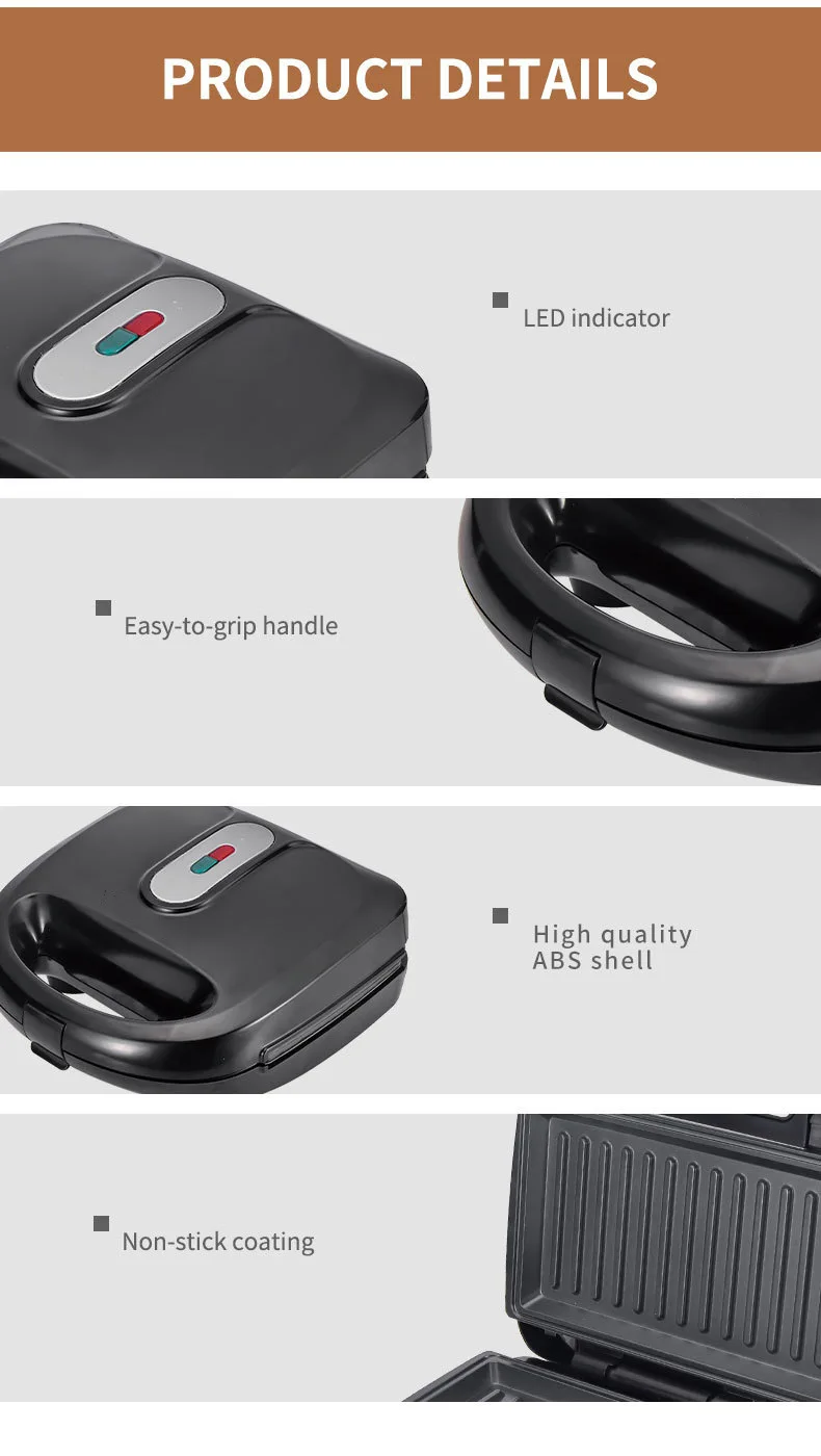 Urządzenia domowe 220/110V 10  – Breakfast Sandwich Maker recenzja i cena